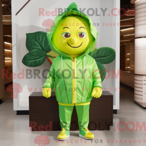 Zielony sitron maskot...