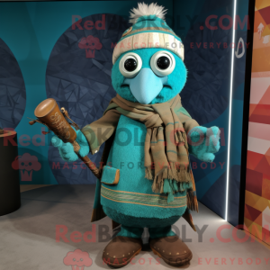 Turquoise Bagpipe mascot...