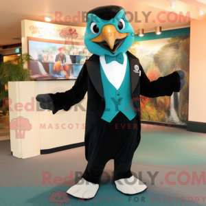Teal Hawk Maskottchen...