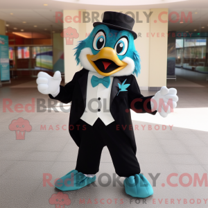 Teal Hawk Maskottchen...