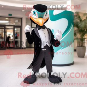 Teal Hawk mascottekostuum...