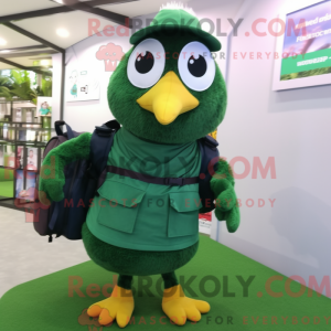 Forest Green Hens mascot...
