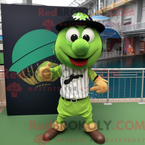 Lime Green Pirate mascot...