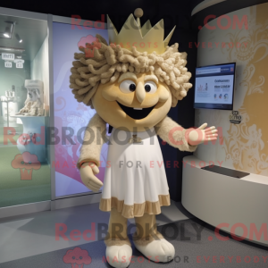 Figura de máscara King bege...