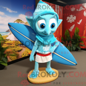 Maskotka Sky Blue Elf w...