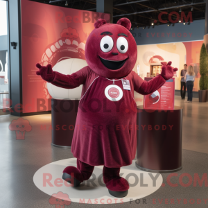Maroon Juggle maskot...
