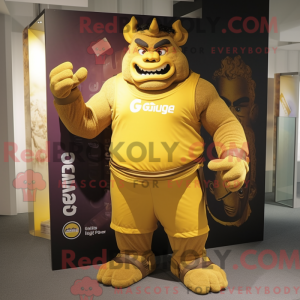Máscara de Ogre Dourado com...