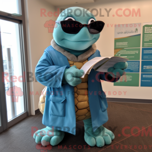 Postava maskota Teal Mořské...