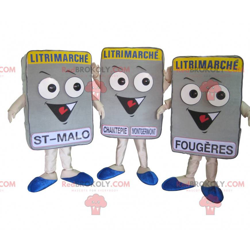 Conjunto de 3 mascotes com colchão gigante - Redbrokoly.com