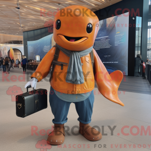 Rust Humpback Whale maskot...