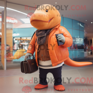 Rust Humpback Whale maskot...