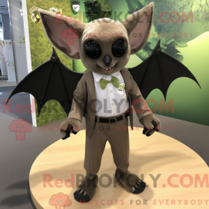 Oliven Bat maskot kostume...