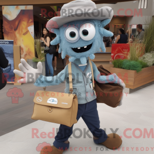Postava maskota Grey Fried...
