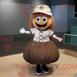 Brun baseball bold maskot...