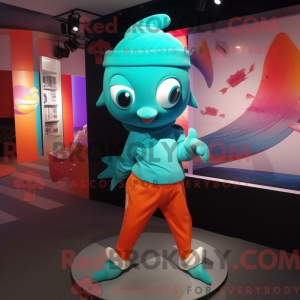Teal Goldfish mascotte...