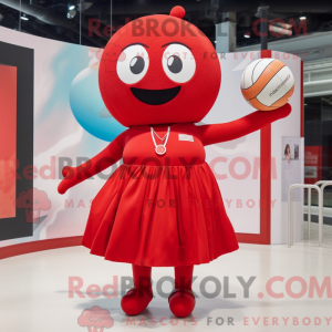 Rød Volleyball Ball maskot...