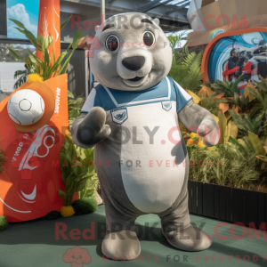 Silver Sea Lion mascot...