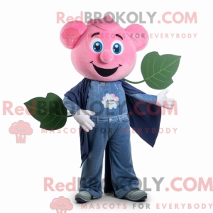 Máscara de trevo rosa de...