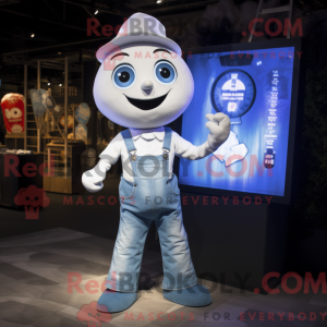 Hvidt timeglas maskot...