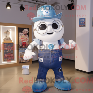 Hvidt timeglas maskot...