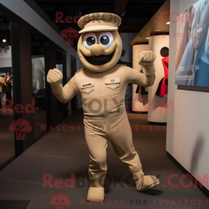 Mascotte de Soldat beige...