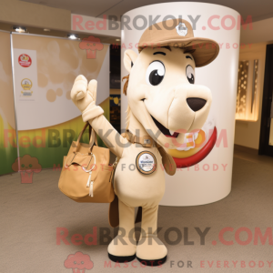 Beżowe hestesko maskot...