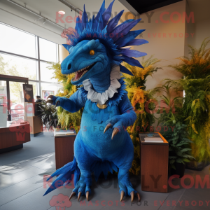Personaggio mascotte blu...