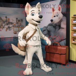 Cream Dingo maskot kostume...