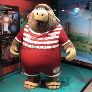 Hvalros maskot kostume...