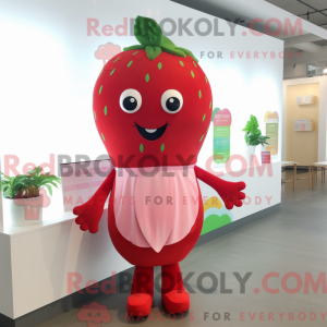 Aardbei-mascottekostuum...