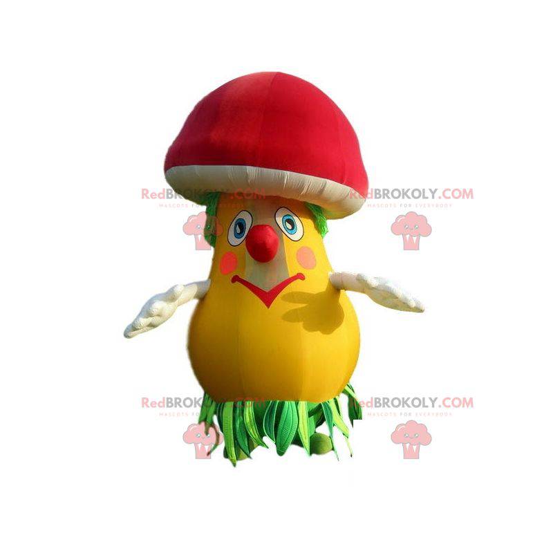 Mascotte di funghi colorati. Mascotte gonfiabile -