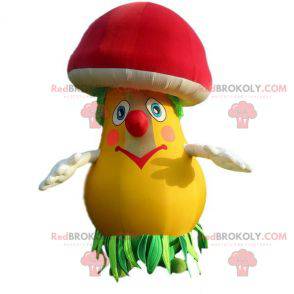 Mascotte de champignon coloré. Mascotte gonflable -