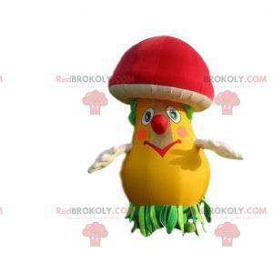 Mascotte di funghi colorati. Mascotte gonfiabile -