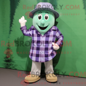 Lavender Green Bean mascot...