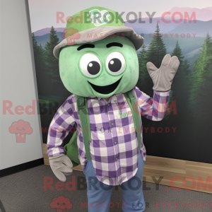 Lavender Green Bean mascot...