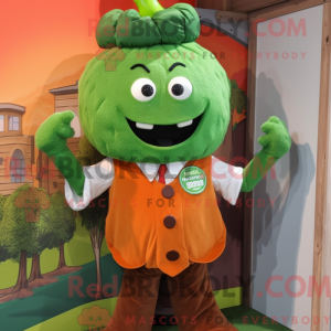 Rust brokkoli maskot drakt...
