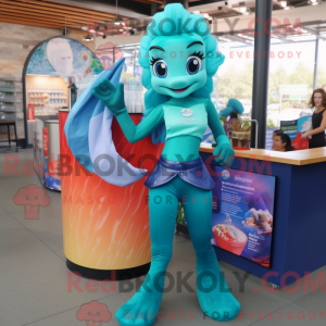 Disfraz de mascota Sirena...