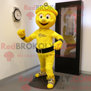 Gule irske dansesko maskot...
