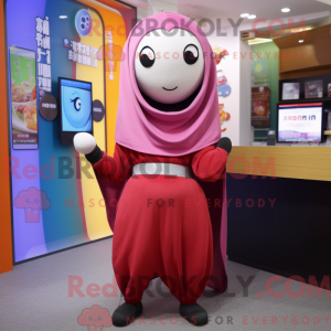 TV-maskotdraktfigur kledd...