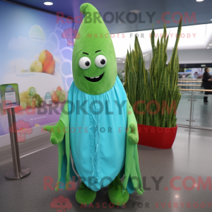 Cyan asparges maskot...