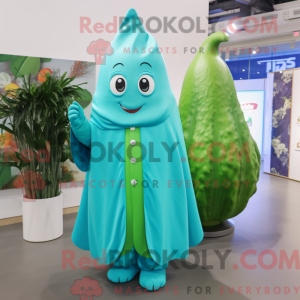 Cyan asparges maskot...