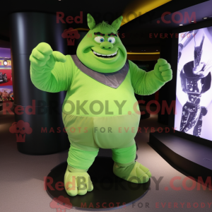 Green Ogre mascot costume...