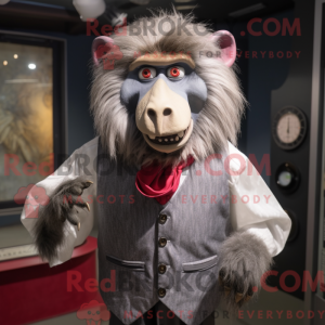 Sølv bavian maskot...