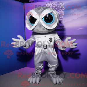 Zilverkrab mascottekostuum...