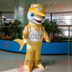 Gull Dolphin maskot drakt...