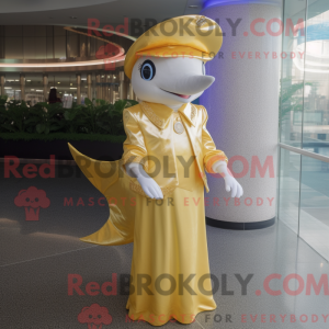 Gull Dolphin maskot drakt...
