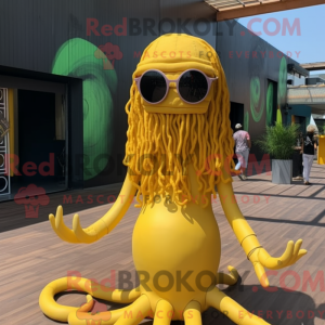 Mascotte de Méduse jaune...