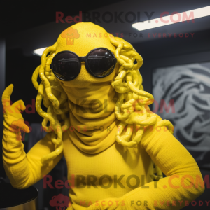 Mascotte de Méduse jaune...