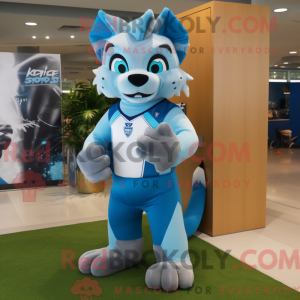 Sky Blue Lynx mascot...