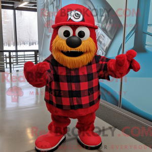 Red Ice-mascottekostuum...